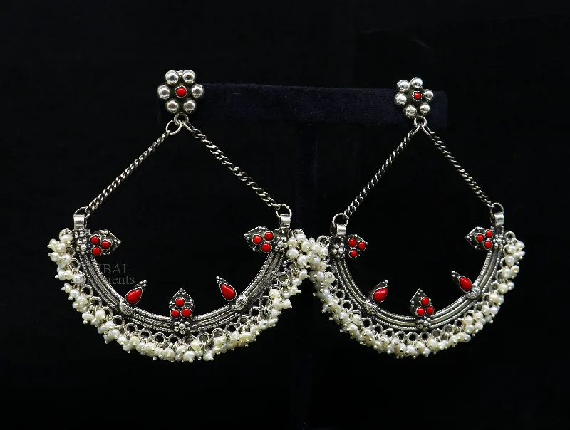 Affordable Elegance – Special Jewelry Sale Now Live 925 sterling silver handmade stud earring chandbala earring with tiny pearl and dangling customized bridesmaid large earring jewelry s1015