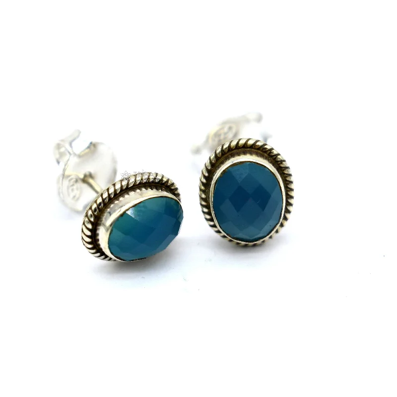 Exclusive Jewelry Sale – Shine For Less 925 sterling silver handmade stud earring with gorgeous single blue quartz stone stud earring best unisex jewelry s1271 Exclusive Jewelry Sale – Shine For Less 925 sterling silver handmade stud earring with gorgeous single blue quartz stone stud earring best unisex jewelry s1271