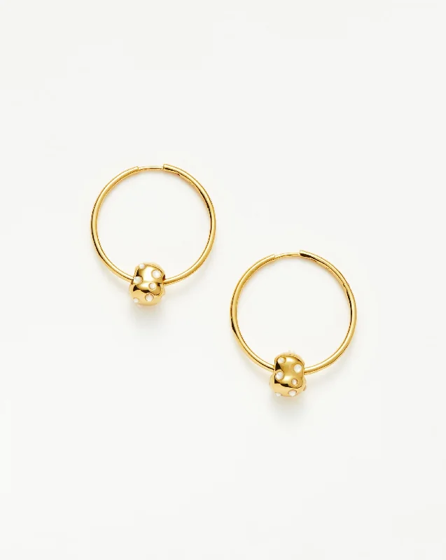 Exclusive Gemstone Jewelry At Special Prices Abacus Nugget Medium Charm Hoop Earrings | 18ct Recycled Gold Vermeil on Recycled Sterling Silver Exclusive Gemstone Jewelry At Special Prices Abacus Nugget Medium Charm Hoop Earrings | 18ct Recycled Gold Vermeil on Recycled Sterling Silver