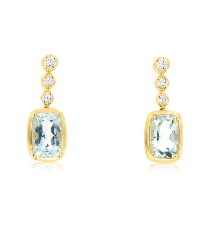Exclusive Jewelry Sale – Sparkle For Less Aquamarine and Triple Diamond Dangle Earrings Exclusive Jewelry Sale – Sparkle For Less Aquamarine and Triple Diamond Dangle Earrings