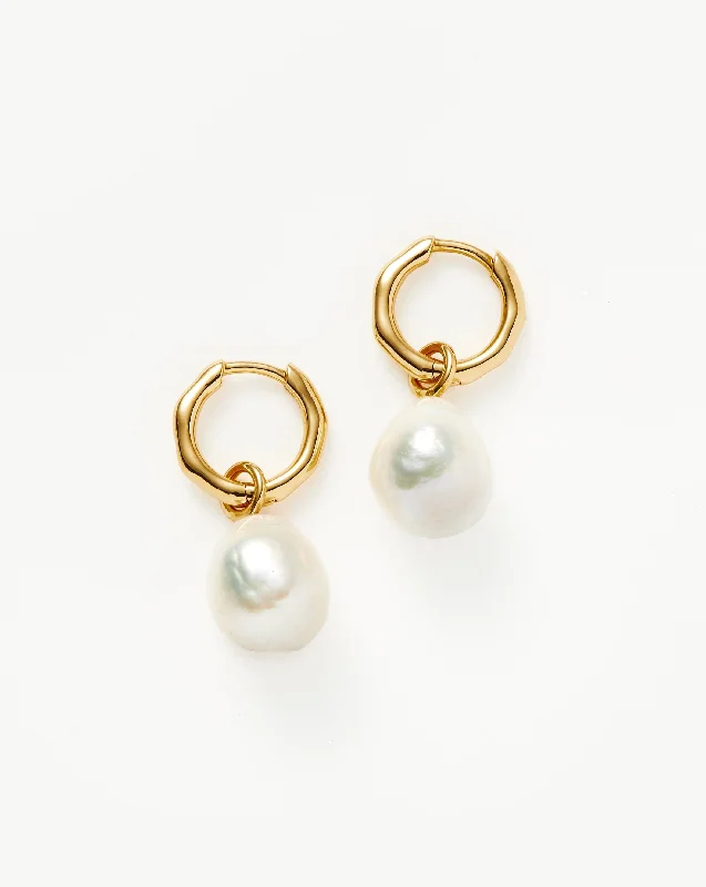 Get The Sparkle You Love At Prices You Adore Pearl Drop Mini Hoop Earrings