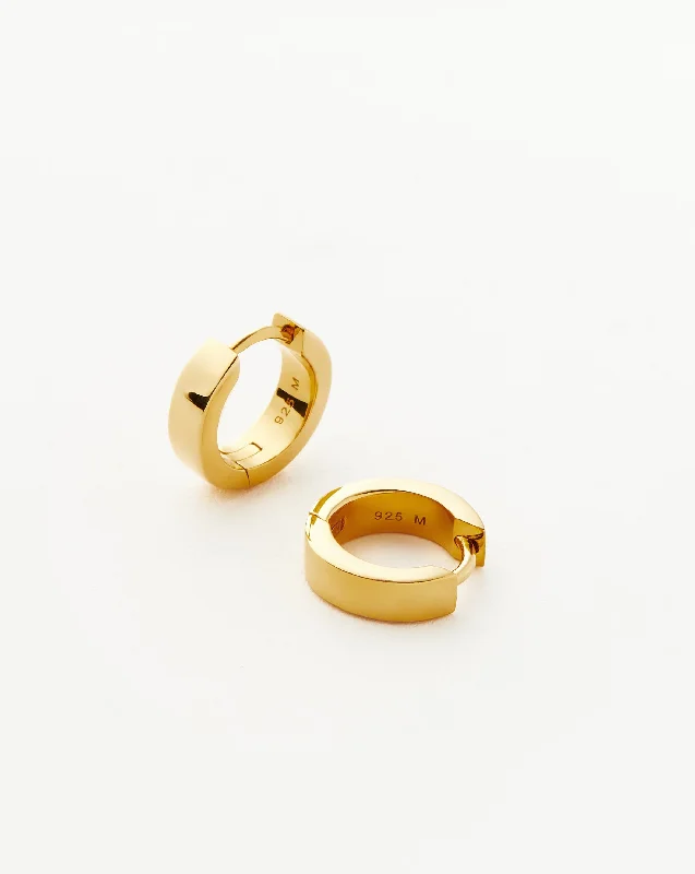 Special Offers On Handcrafted And Designer Jewelry Chubby Tunnel Huggies | 18ct Gold Vermeil Special Offers On Handcrafted And Designer Jewelry Chubby Tunnel Huggies | 18ct Gold Vermeil
