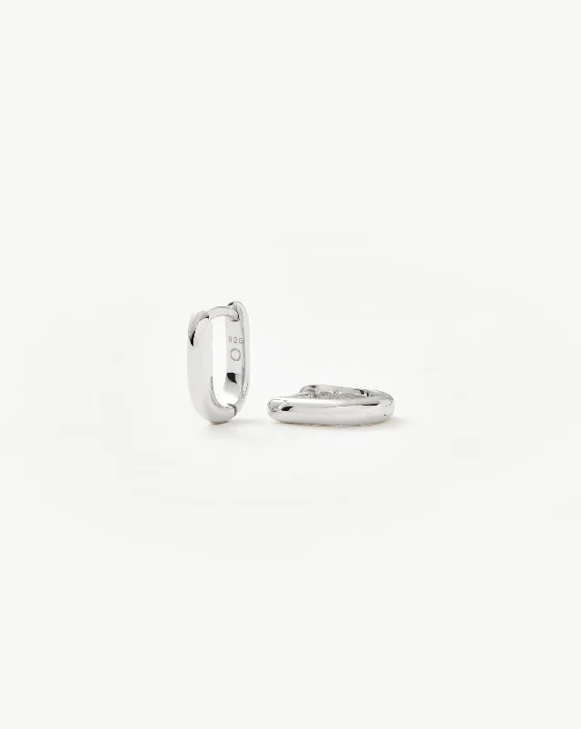Once-A-Year Jewelry Deals – Shop Before They’Re Gone Classic Ovate Huggies | Rhodium Plated on Recycled Sterling Silver Once-A-Year Jewelry Deals – Shop Before They’Re Gone Classic Ovate Huggies | Rhodium Plated on Recycled Sterling Silver