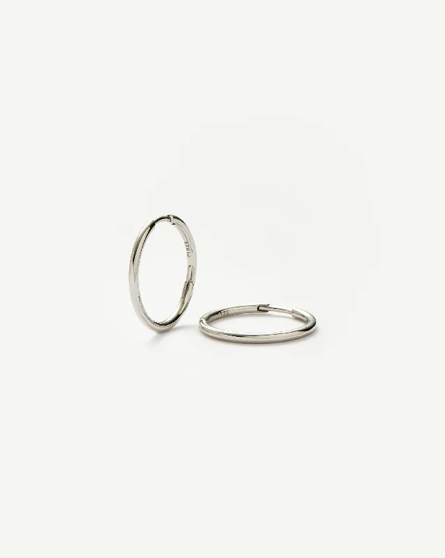 Handcrafted Jewelry Sale – Unique Designs At Low Prices Classic Small Hoop Earrings | Rhodium Plated on Recycled Sterling Silver Handcrafted Jewelry Sale – Unique Designs At Low Prices Classic Small Hoop Earrings | Rhodium Plated on Recycled Sterling Silver