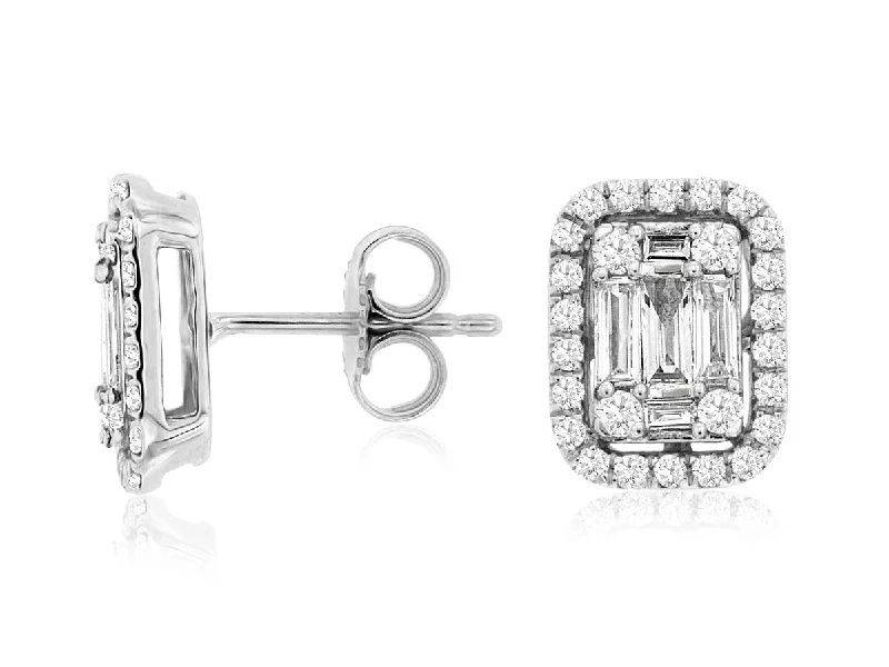 Jewelry Sale – Exclusive Styles At Lower Prices Baguette and Round Diamond Halo Cushion Shaped Earrings Jewelry Sale – Exclusive Styles At Lower Prices Baguette and Round Diamond Halo Cushion Shaped Earrings