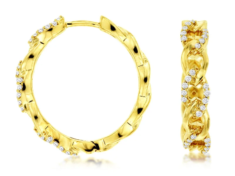 Jewelry Sale Bonanza – Grab Your Sparkle Now Diamond Accented Crossover Design Hoop Earrings Jewelry Sale Bonanza – Grab Your Sparkle Now Diamond Accented Crossover Design Hoop Earrings