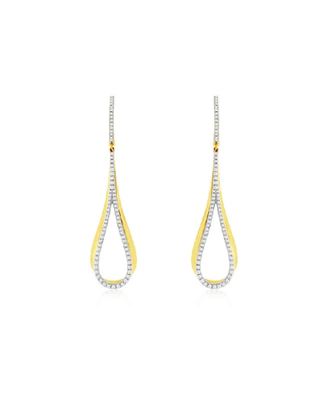 Shop Dazzling Jewelry At The Best Prices Diamond Accented Open Teardrop Dangle Earrings Shop Dazzling Jewelry At The Best Prices Diamond Accented Open Teardrop Dangle Earrings