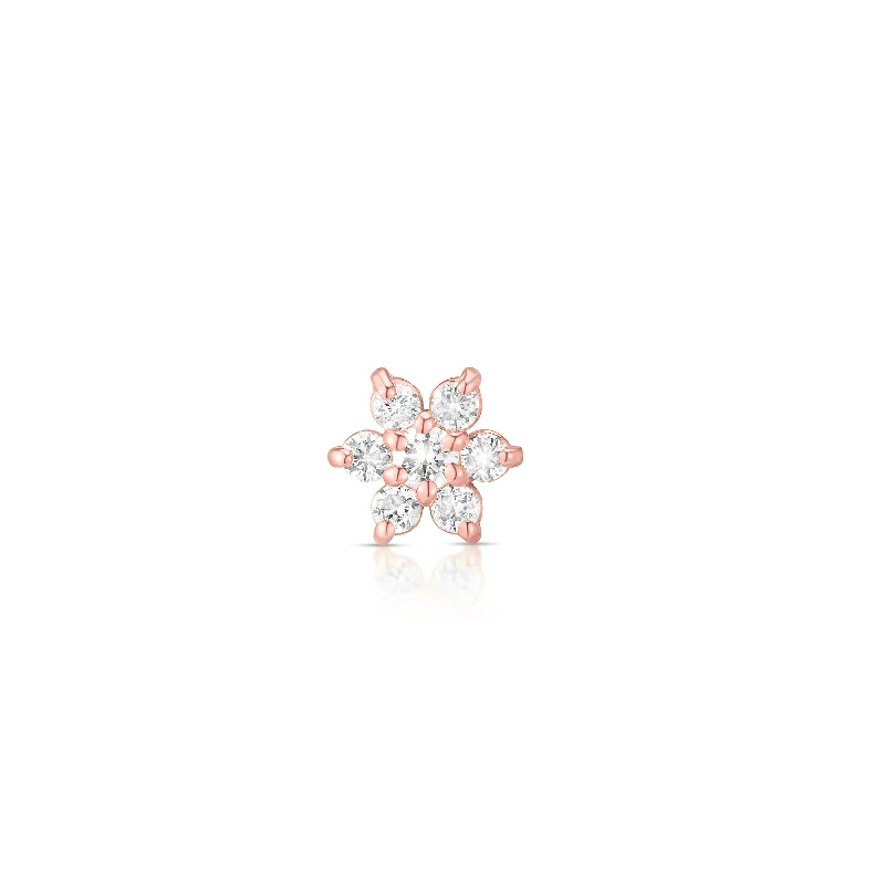 Exclusive Jewelry Sale – Limited-Time Discounts 0.25ct Diamond Flower Stud Earring