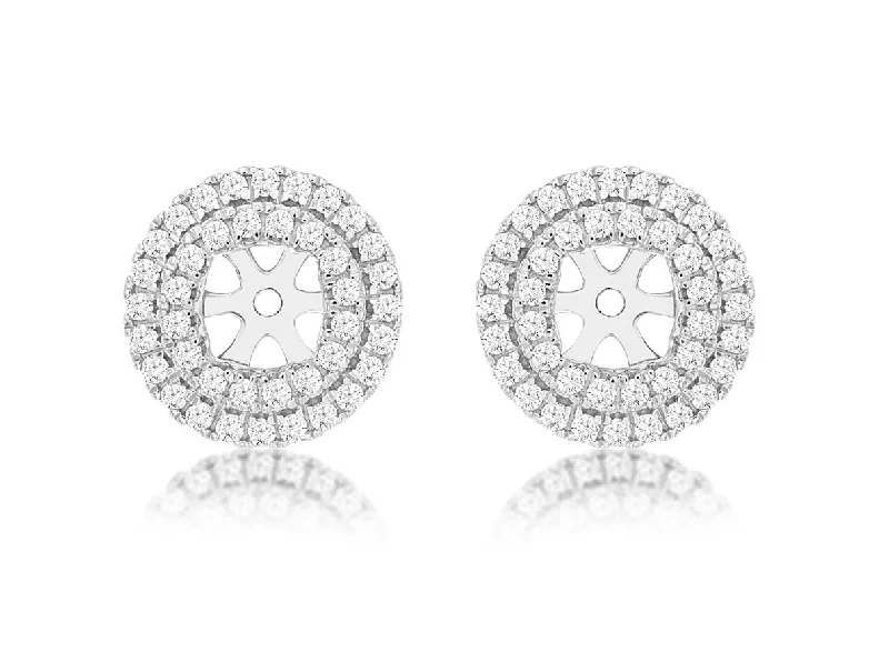 Affordable Luxury Jewelry For Every Occasion Double Diamond Halo Earring Jackets