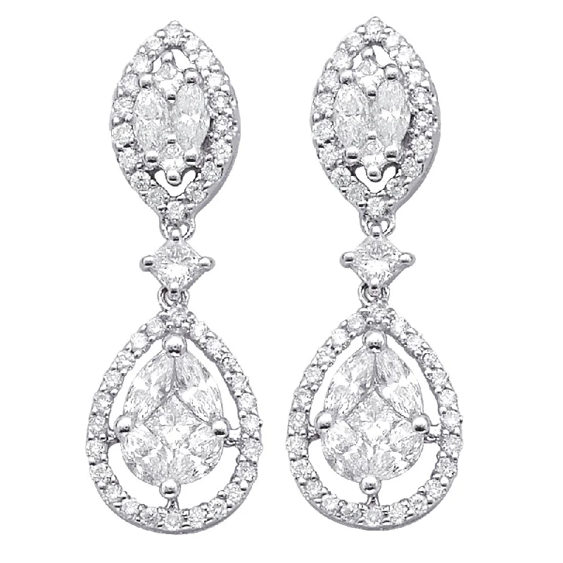 Seasonal Jewelry Sale – Upgrade Your Style Today Diamond Drop Earrings