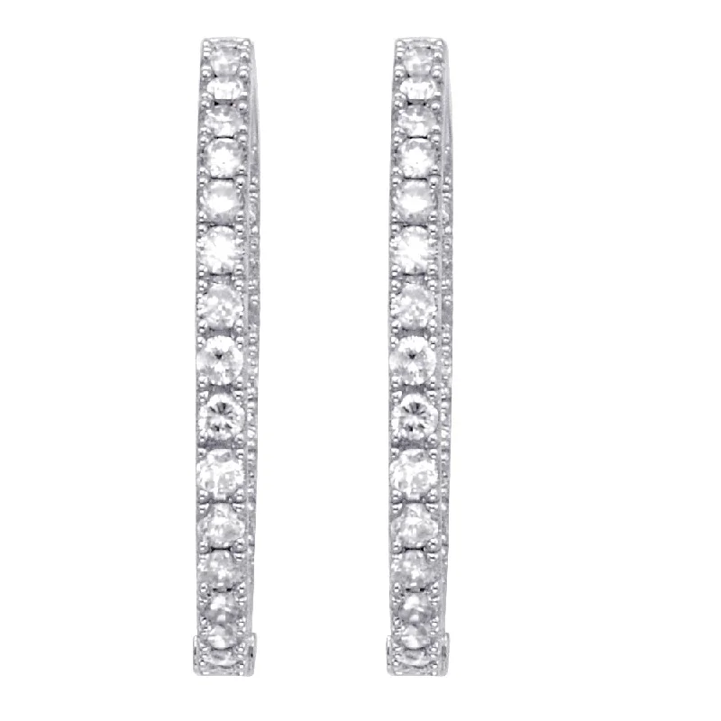 High-Quality Gemstone Jewelry For Special Occasions Diamond Hoop Earrings