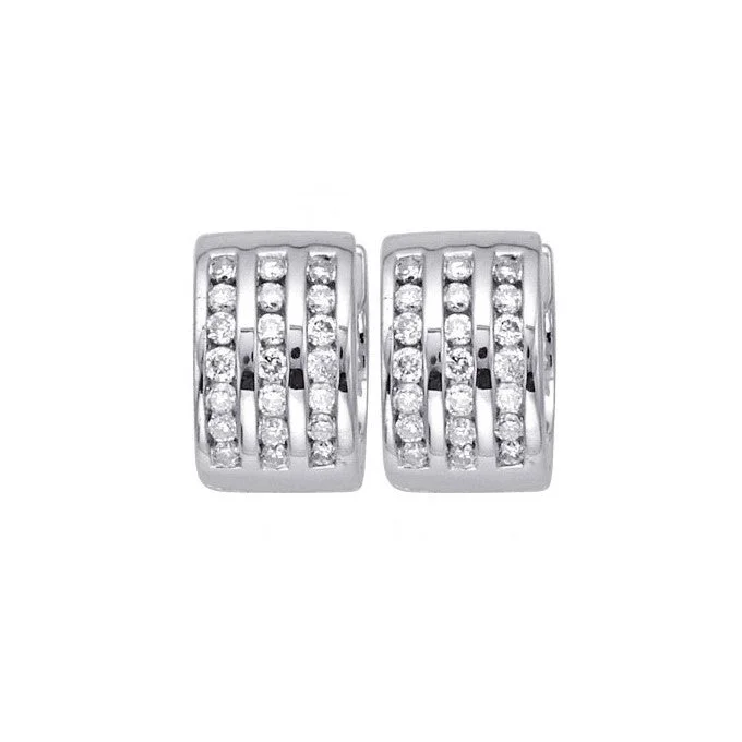 Waterproof Stainless Steel Jewelry For Lasting Beauty Diamond Huggie Earrings