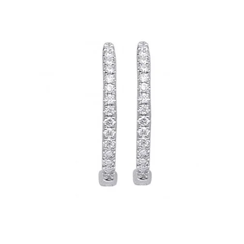 Personalized Engraved Jewelry For Meaningful Gifts Diamond Hoop Earrings