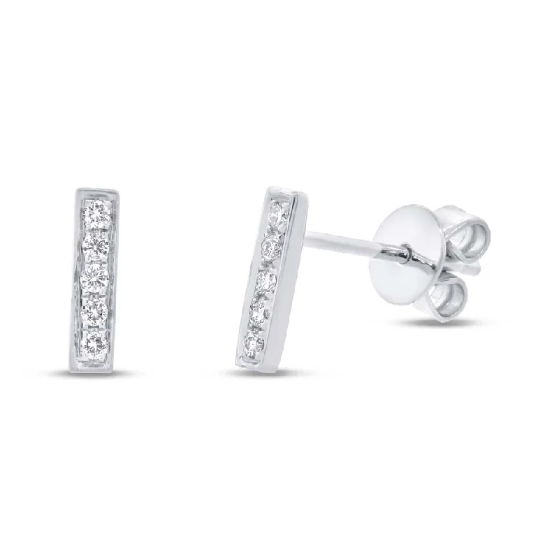 Luxury Jewelry Now At Special Promotional Rates Diamond Bar Earrings