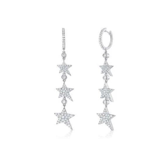 Discounted Jewelry For A Glamorous Look Diamond Star Earrings