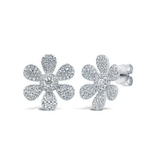 Jewelry Clearance Event – Stock Up Before It's Over Diamond Flower Earrings