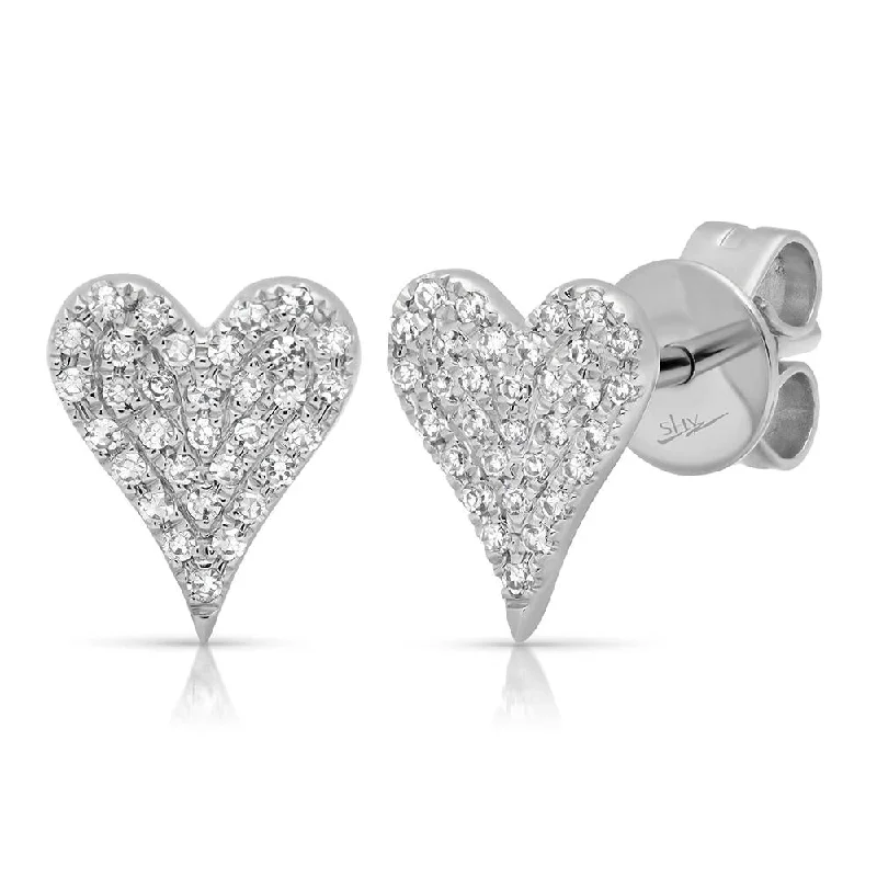 Affordable Glamour – Premium Jewelry For Less Diamond Heart Earrings