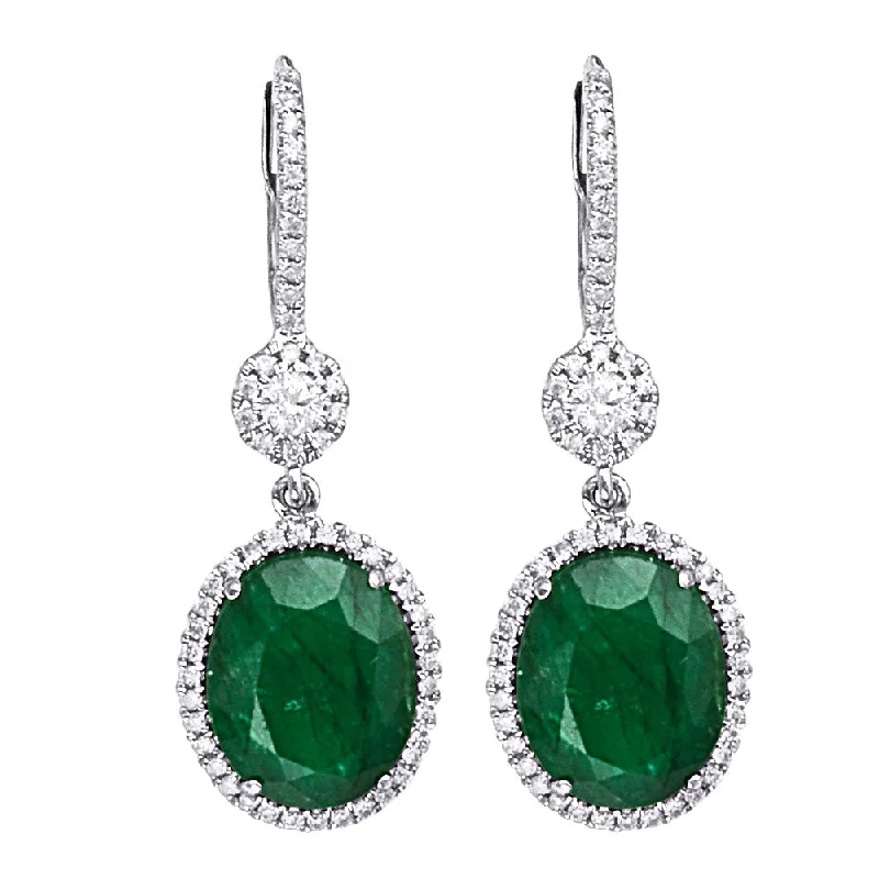 Last Chance To Grab Your Favorite Jewelry At A Discount Emerald and Diamond Drop Earrings Last Chance To Grab Your Favorite Jewelry At A Discount Emerald and Diamond Drop Earrings