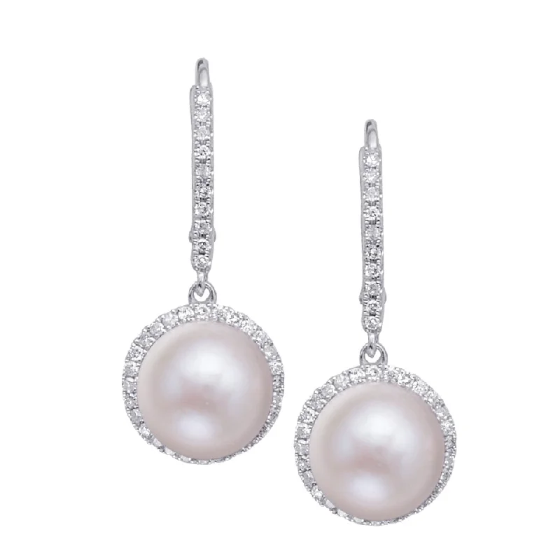 Jewelry Deals That Sparkle – Shop Today Pearl and Diamond Drop Earrings