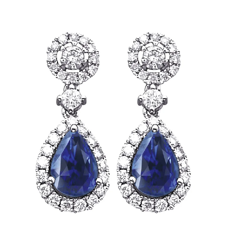 Stunning Jewelry Pieces At The Lowest Prices Ever Sapphire and Diamond Drop Earrings Stunning Jewelry Pieces At The Lowest Prices Ever Sapphire and Diamond Drop Earrings