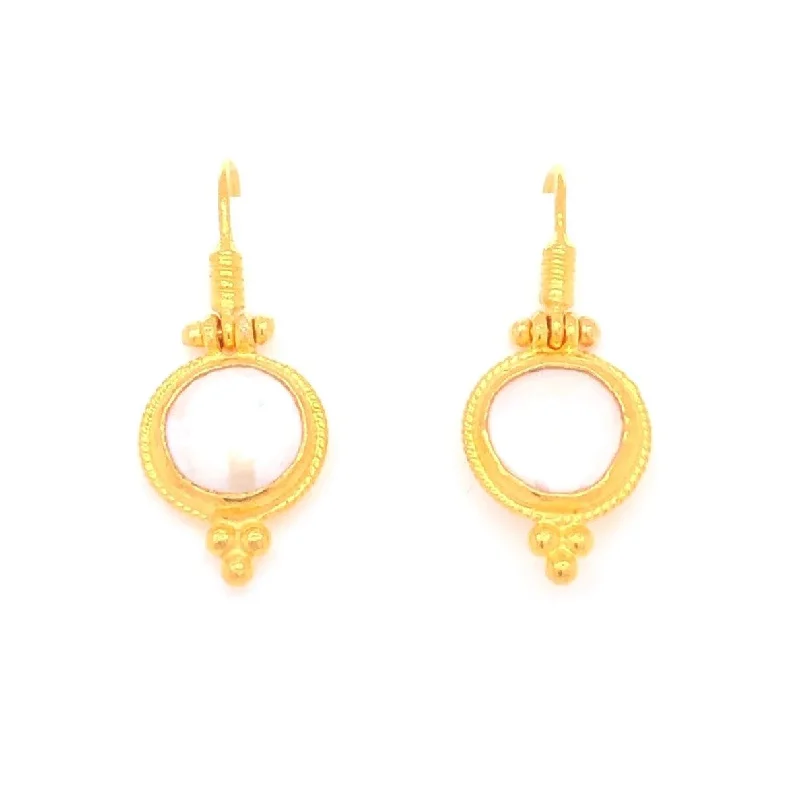 Get Ready To Sparkle – Special Jewelry Discounts 24K Pearl Earrings