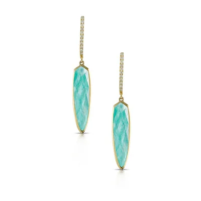Once-A-Year Jewelry Deals – Shop Before They’Re Gone Amazonite and Diamond Earrings