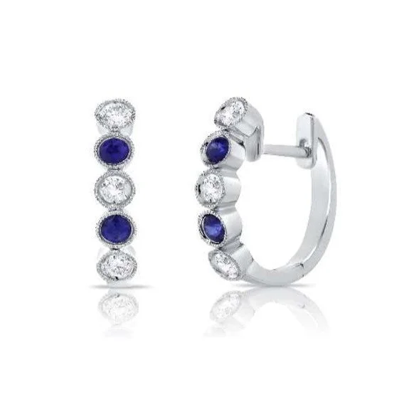 Final Call For Exquisite Jewelry At Reduced Rates Sapphire and Diamond Earrings