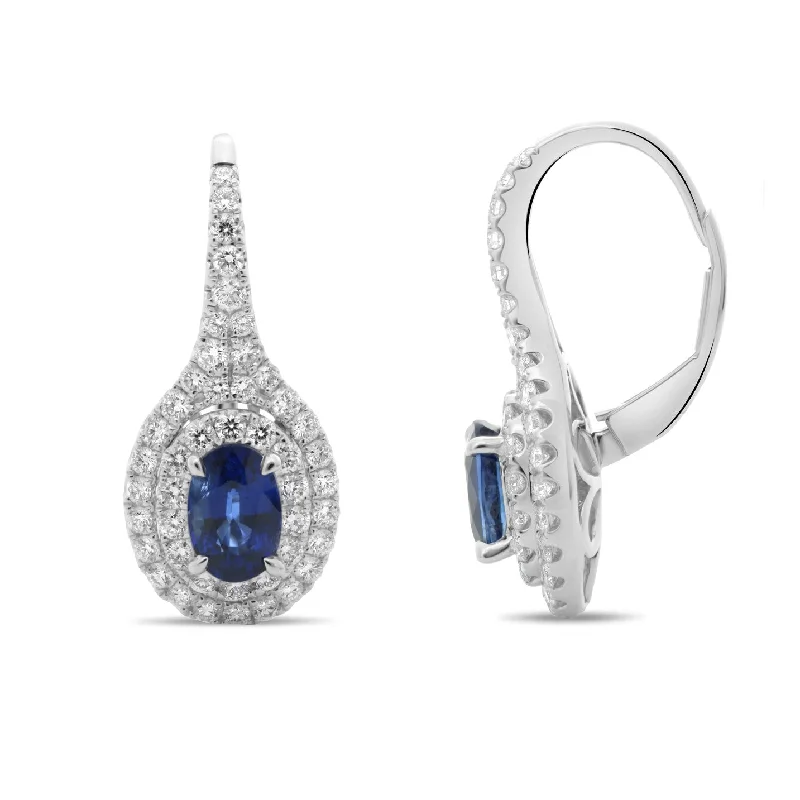 Luxury Meets Affordability – Jewelry Sale Live Now Sapphire and Diamond Earrings