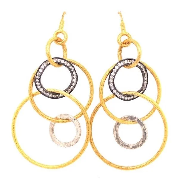 Trending Jewelry Styles Now At Limited-Time Discounts 24K Diamond Circle Earrings