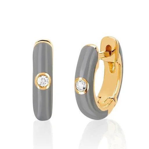 Fashion-Forward Jewelry At Exclusive Discounts Diamond Enamel Earrings