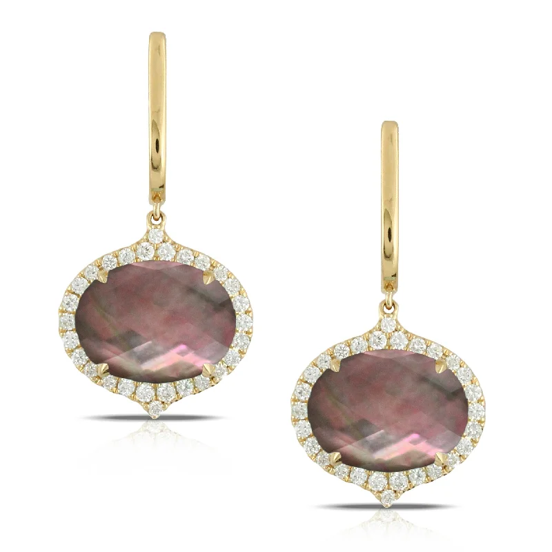 Flash Sale On Stunning Jewelry – Don't Miss Out Mother of Pearl and Diamond Earrings