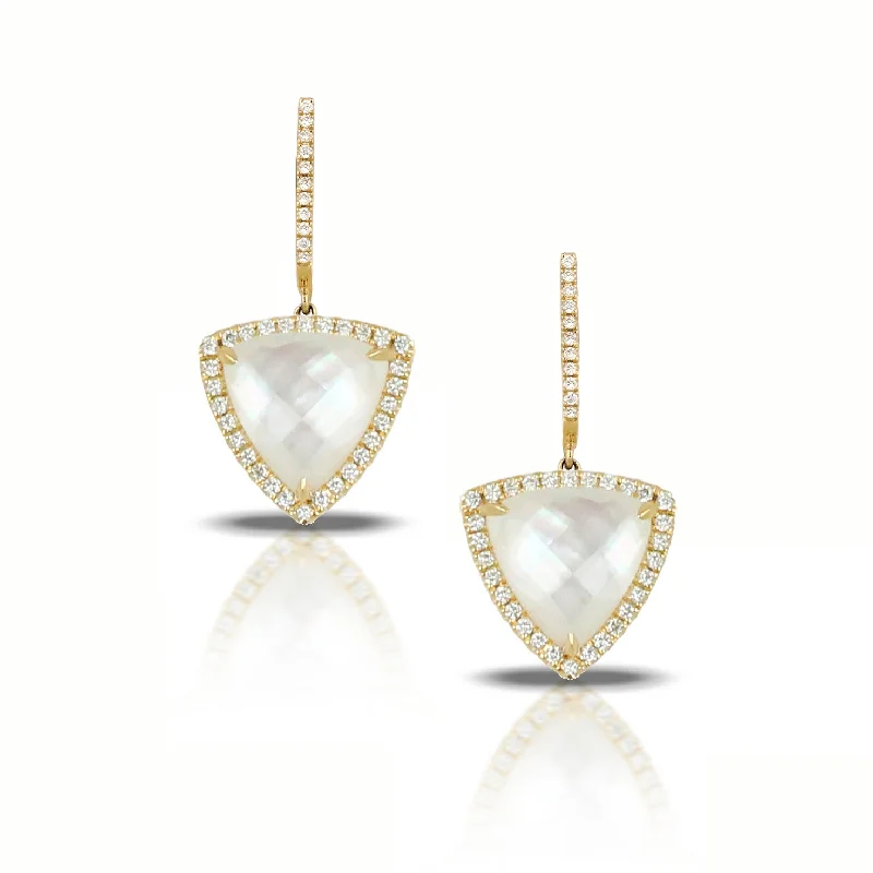 Exclusive Jewelry Offers – Shine For Less Mother of Pearl and Diamond Earrings