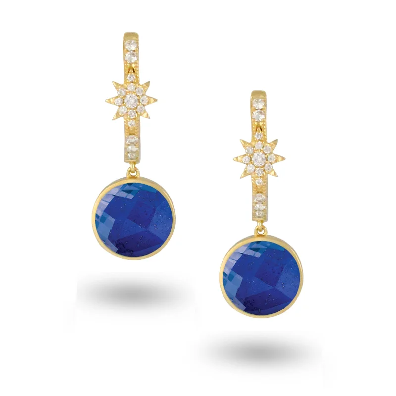 Jewelry Deals That Outshine The Rest Lapis and Diamond Earrings