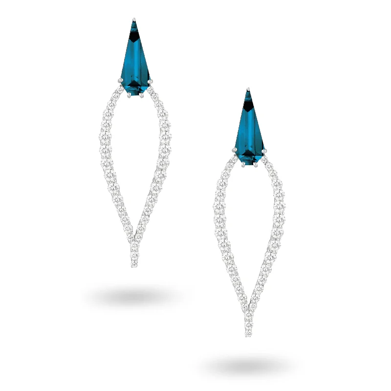 Fashion-Forward Jewelry At Exclusive Discounts London Blue Topaz and Diamond Earrings Fashion-Forward Jewelry At Exclusive Discounts London Blue Topaz and Diamond Earrings