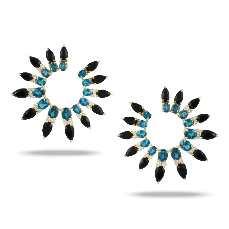 Best Jewelry Deals – Premium Quality At Exclusive Discounts London Blue Topaz and Diamond Earrings