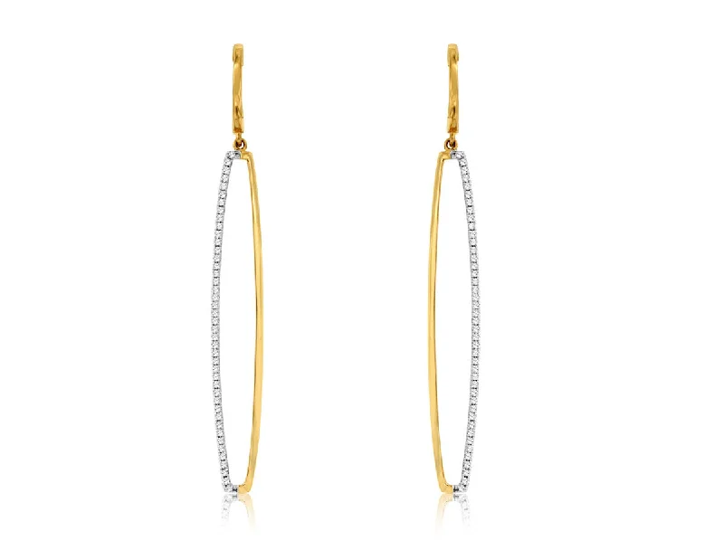 The Perfect Accessory For Less – Jewelry Sale Live Elongated Diamond Accented Dangle Earrings The Perfect Accessory For Less – Jewelry Sale Live Elongated Diamond Accented Dangle Earrings