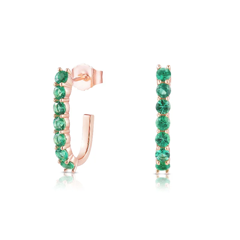 Seasonal Jewelry Deals – Elevate Your Style Green Emerald Sparkler Pin Earrings