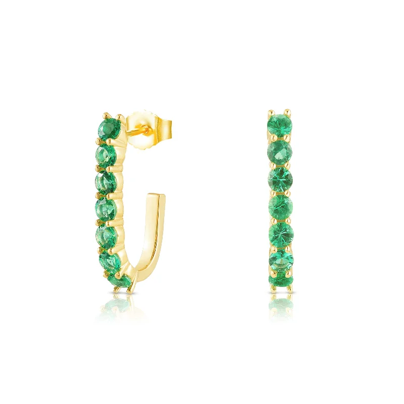 Handcrafted Jewelry Sale – Unique Designs At Low Prices Green Emerald Sparkler Pin Earrings
