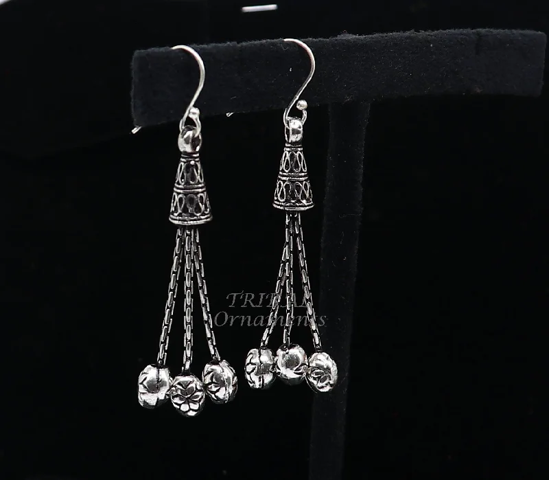 Huge Markdowns On Premium Jewelry Styles Exclusive 925 sterling silver handmade fabulous Drop dangling hoops earring, trendy stylish long earring personalized wedding gift s1144 Huge Markdowns On Premium Jewelry Styles Exclusive 925 sterling silver handmade fabulous Drop dangling hoops earring, trendy stylish long earring personalized wedding gift s1144