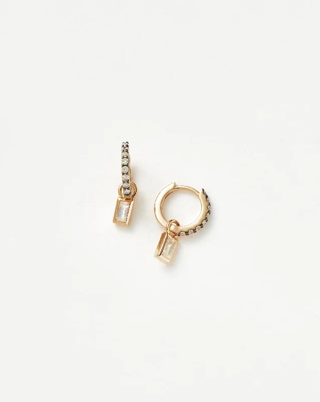 Grab Your Dream Jewelry At The Lowest Prices Fine Square Charm Mini Hoop Earrings
