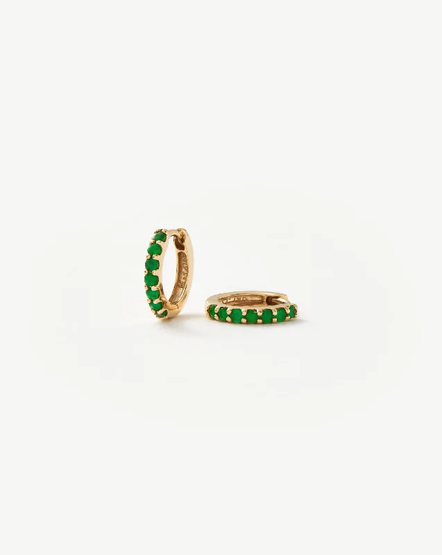 Personalized Jewelry Sale – Unique Gifts At Low Prices Fine Emerald Huggies