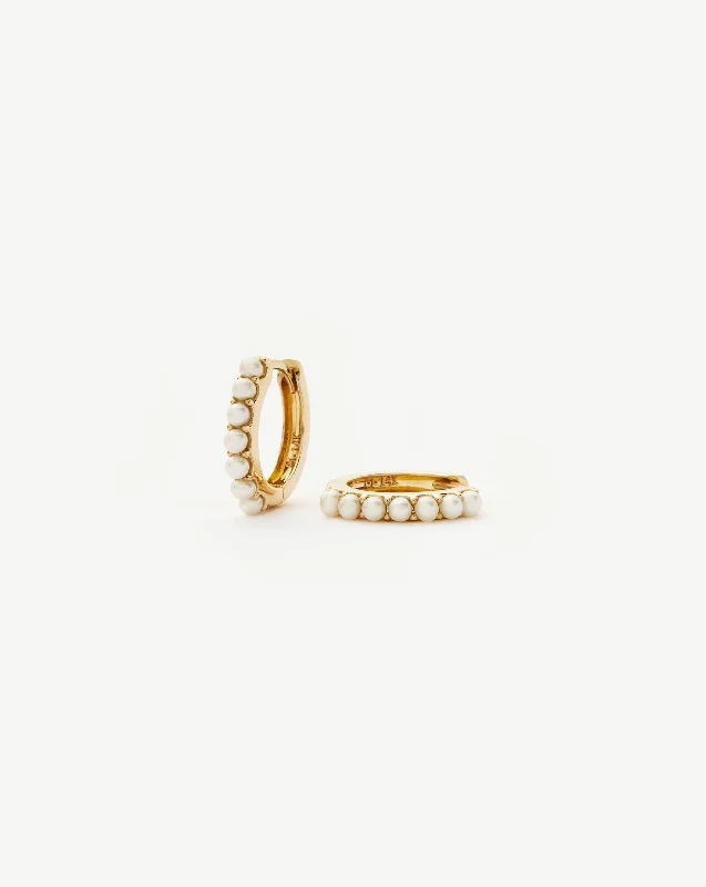 Celebrate With Sparkle – Jewelry Sale Now Live Fine Pearl Huggies