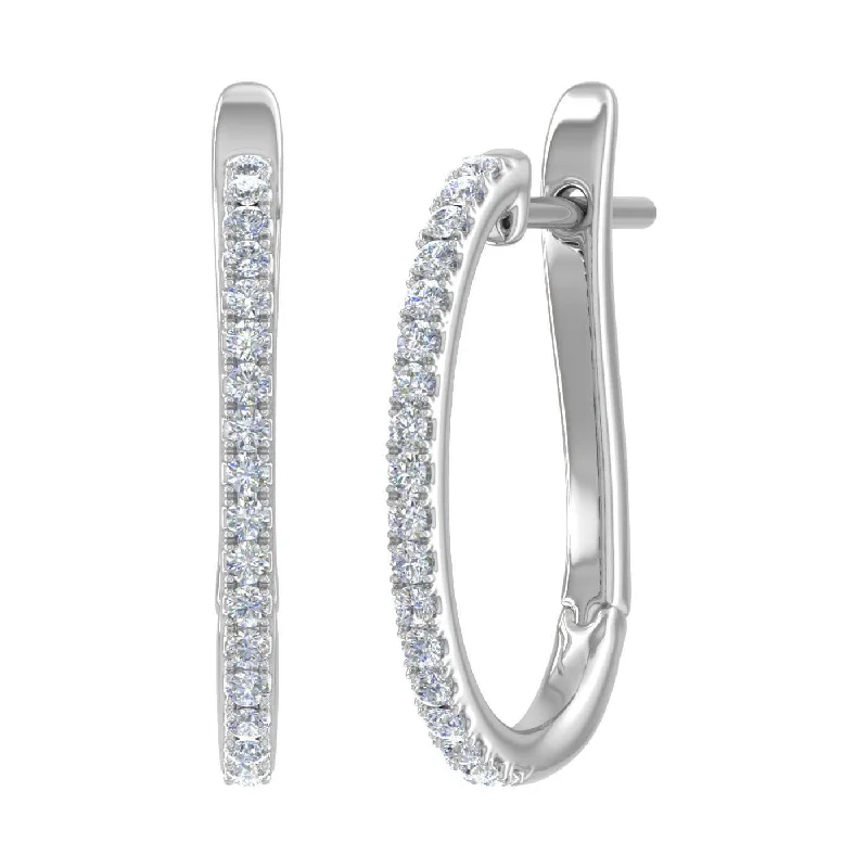 Unmissable Discounts On Timeless Jewelry Pieces Gold Diamond Hoop Earrings (0.40 Carat) - IGI Certified Unmissable Discounts On Timeless Jewelry Pieces Gold Diamond Hoop Earrings (0.40 Carat) - IGI Certified