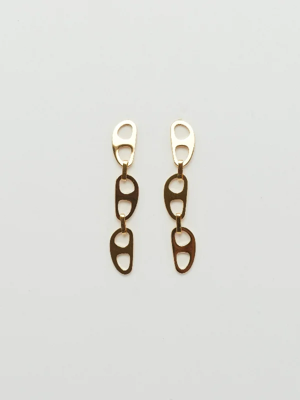Glamorous Jewelry, Glamorous Deals – Shop Now Gold Tab Drop Earrings