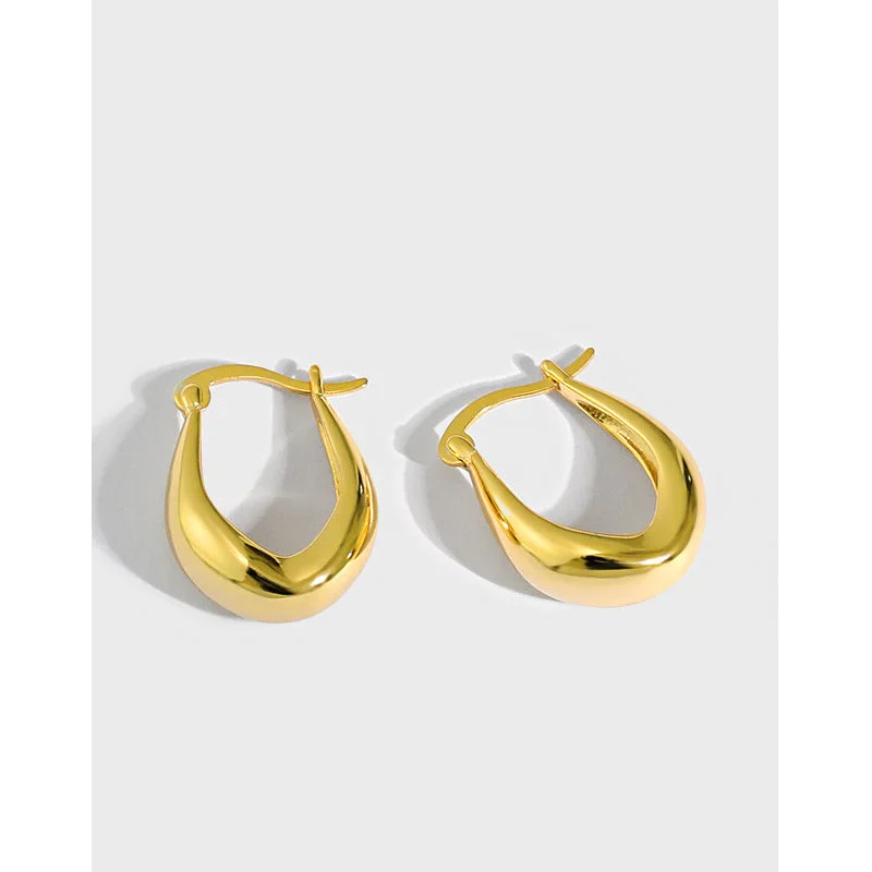 Your Dream Jewelry At Dream Prices – Shop Now Sleek Gold  Teardrop Hoops jlt11568