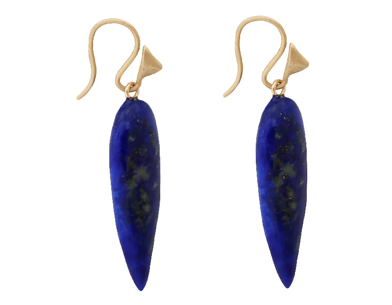 Affordable Luxury Jewelry – Style At A Great Price Lapis Lazuli & Gold Thorn Earrings