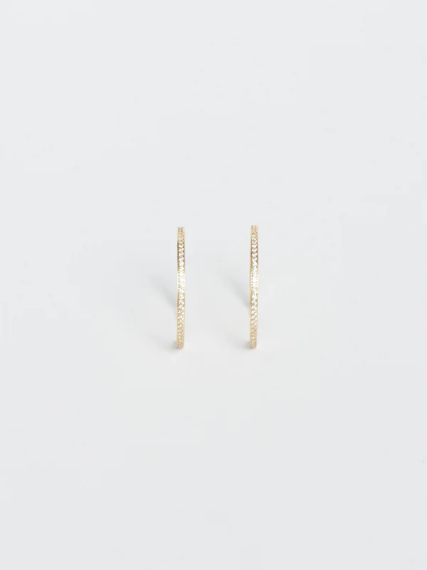 Trendy Minimalist Jewelry For Everyday Wear Large Diamond Hoops
