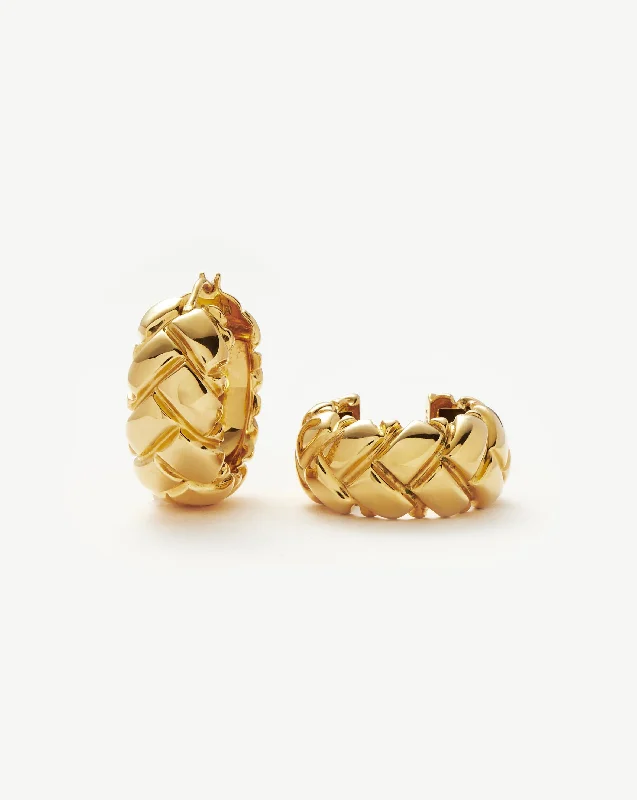 Once-A-Year Jewelry Deals – Shop Before They’Re Gone Lucy Williams Chunky Waffle Hoop Earrings