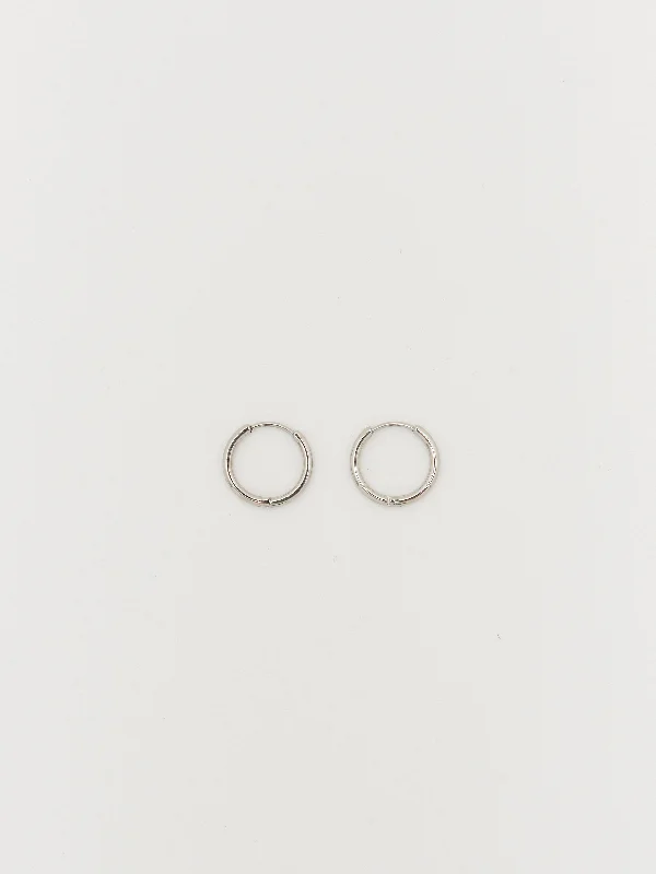 Customized Silver Jewelry For Unique Style Medium Silver Eco Huggies