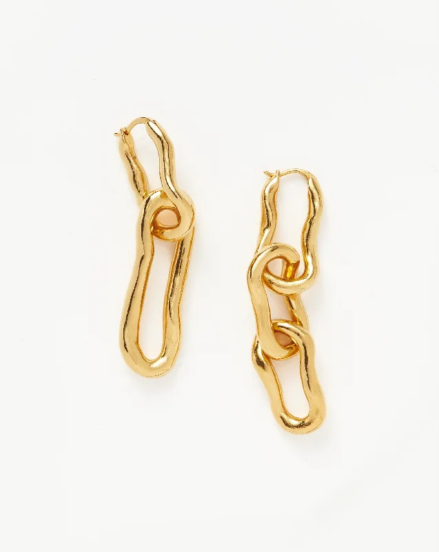 Jewelry Deals That Outshine The Rest Molten Ovate Mismatch Hoop Earrings